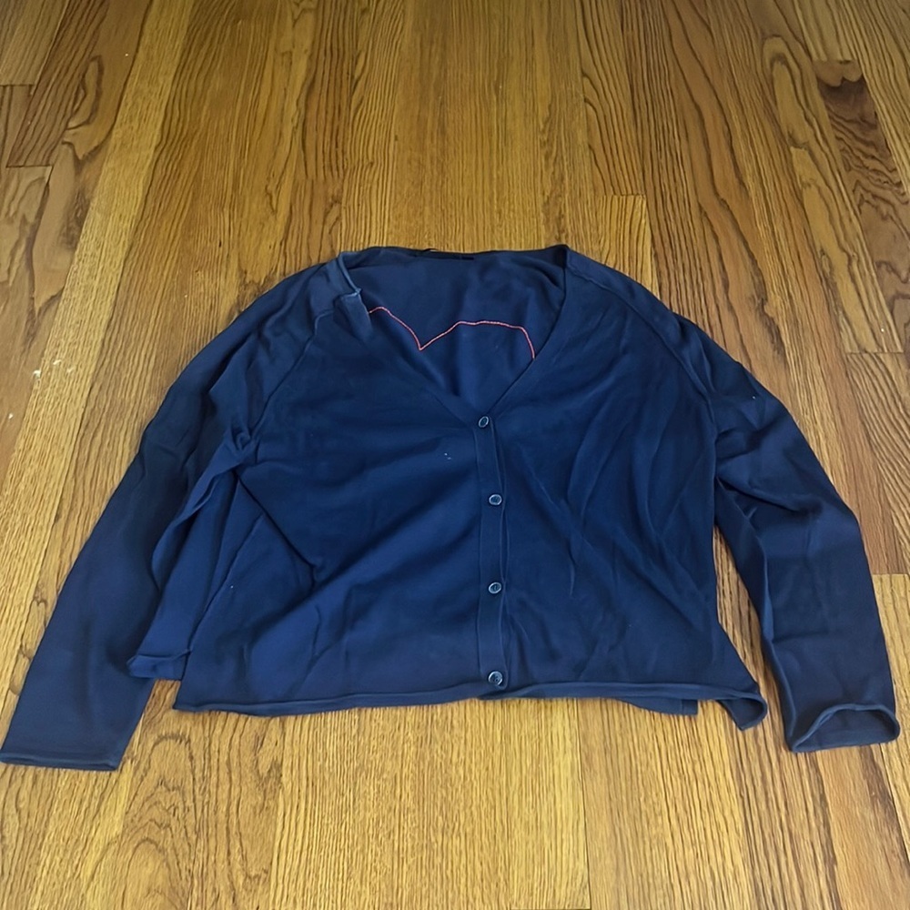 Raffi Woman’s Navy Love Cardigan Size XS